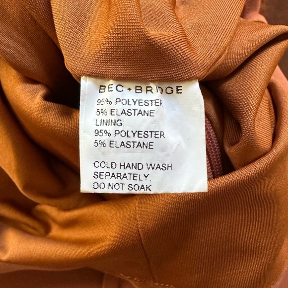 BEC + BRIDGE Ella Midi Dress in Terracotta - Picture 7 of 7